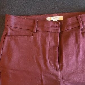 Women's Burgendy Loft Pants
